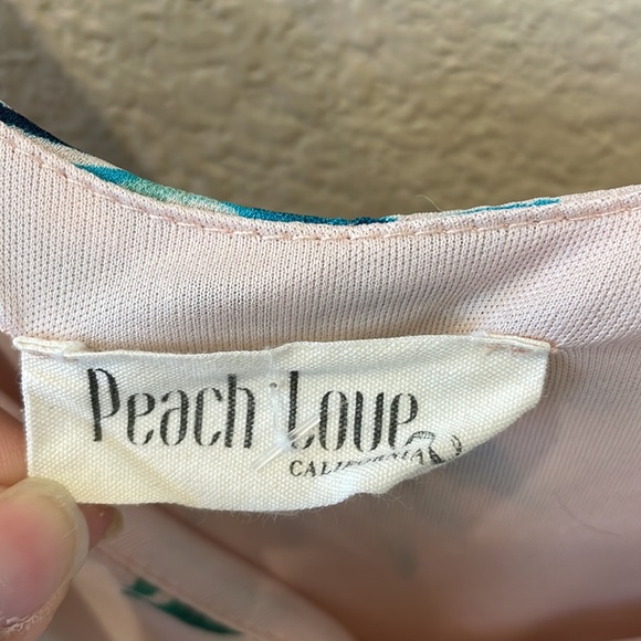 Peach Love California Summer Lovin' Palm Print Romper Maxi Size L - Picture 7 of 7